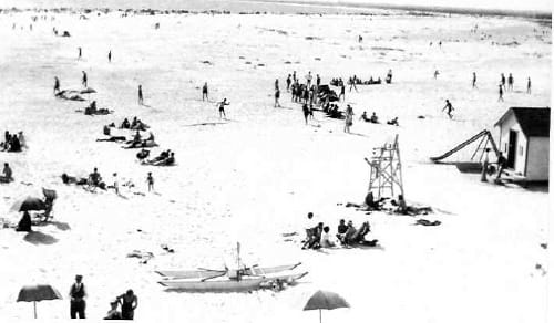 The beach, early years